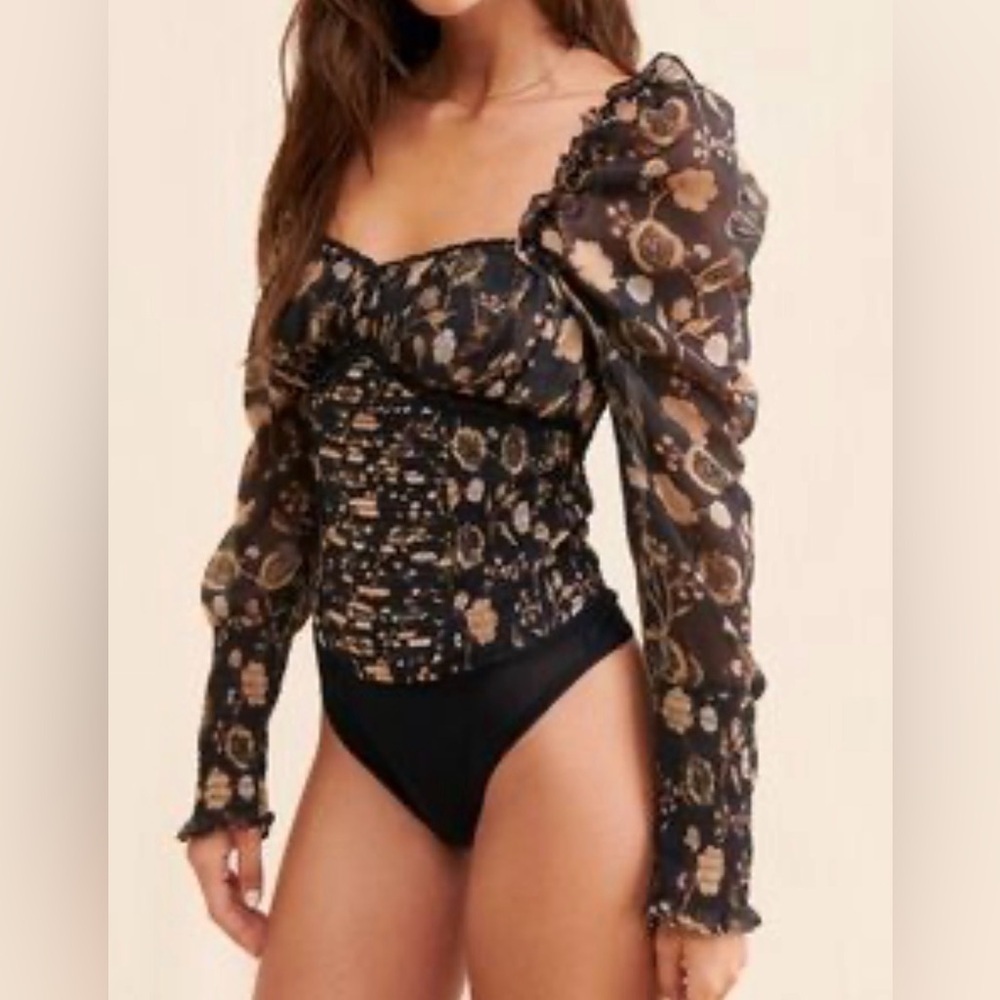 NWOT Free People Brunch Date Bodysuit -  Size Large?